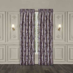 J Queen  Dominique Lavender Window Panel Pair (Set of 2)- Final Sale